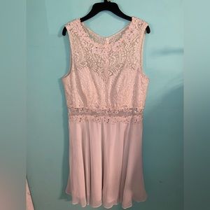 White dress with rhinestones
